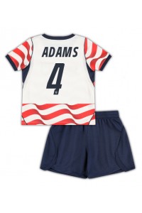 Yhdysvallat Tyler Adams #4 Jalkapallovaatteet Lasten Kotipeliasu MM-kisat 2026 Lyhythihainen (+ Lyhyet housut)